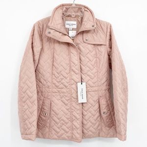 Cole Haan quilted pale pink jacket